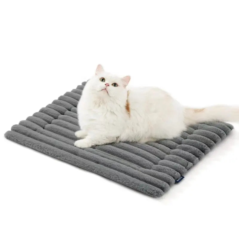 Soft Furry Rabbit Fur Pet Bed Universal Warm Mat for Cats Dogs Trending Pet Essentials for Cozy Naps Best Gift Idea for Any Pet Lover This Season