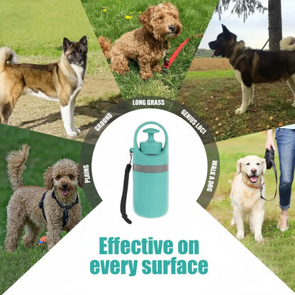 UFORU Portable Pet Poop Scooper with 6 Count Dog Waste Bag Holder & Dispenser for Outdoor Use Compact Design Essential Pet Supplies#Summervibes