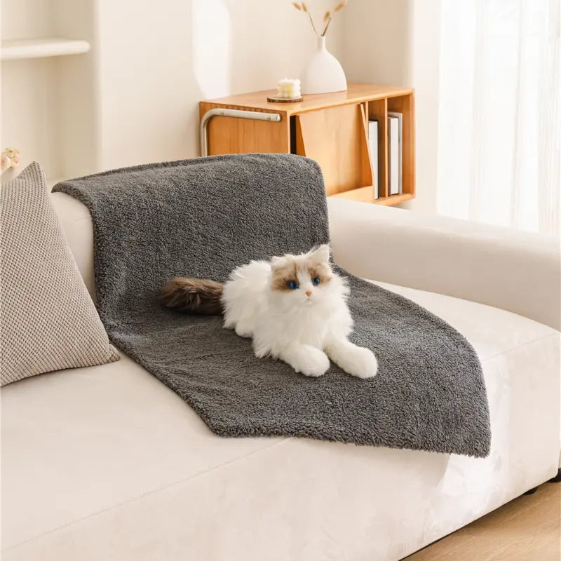 Soft Furry Rabbit Fur Pet Bed Universal Warm Mat for Cats Dogs Trending Pet Essentials for Cozy Naps Best Gift Idea for Any Pet Lover This Season